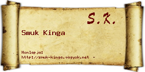 Smuk Kinga névjegykártya